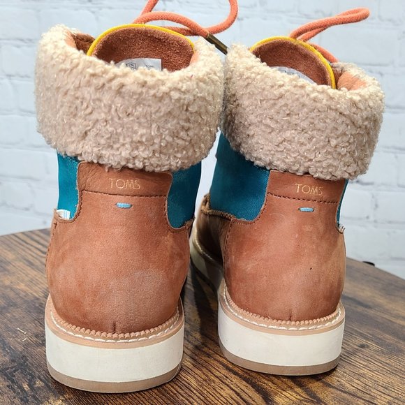 TOMS Mesa Women Lace Up Waterproof Ankle Boots – Ladies 6.5 - Picture 3 of 8